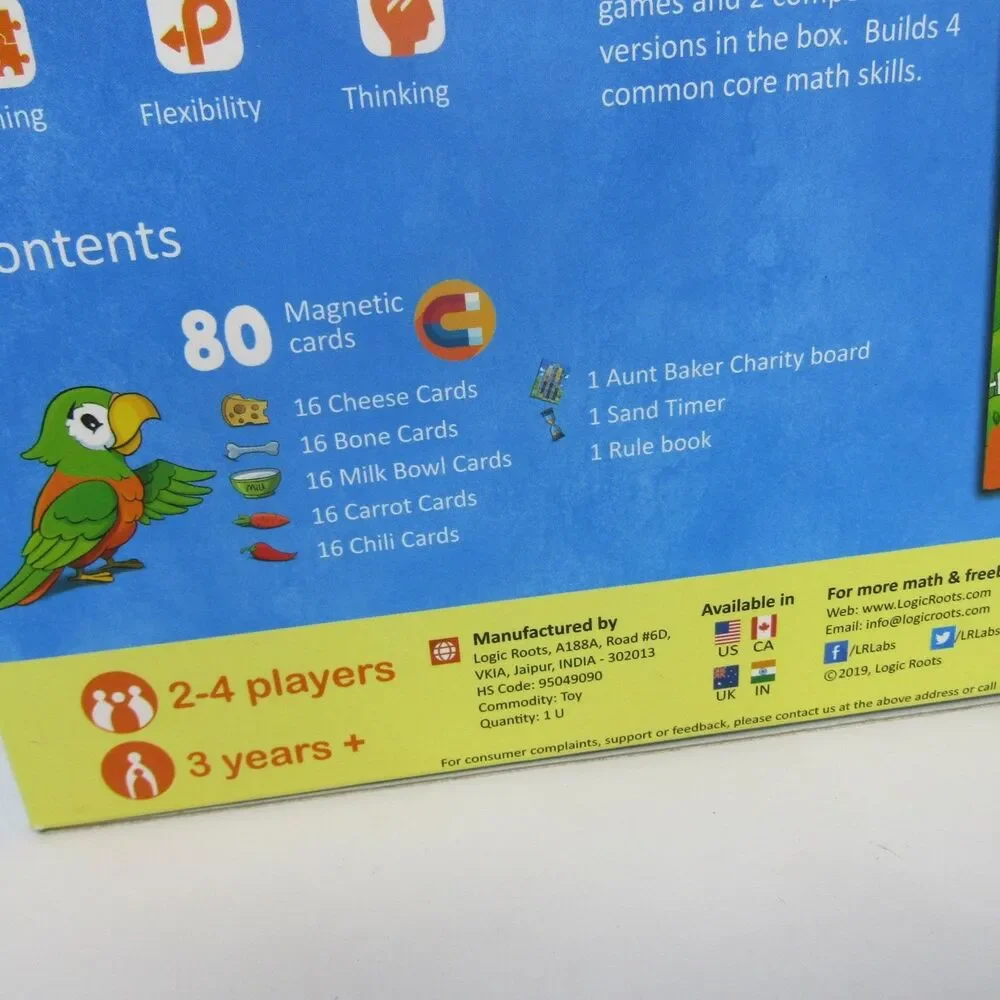 Logic Roots Ocean Raiders & Feed My Pets Board Games STEM Math Learning Set